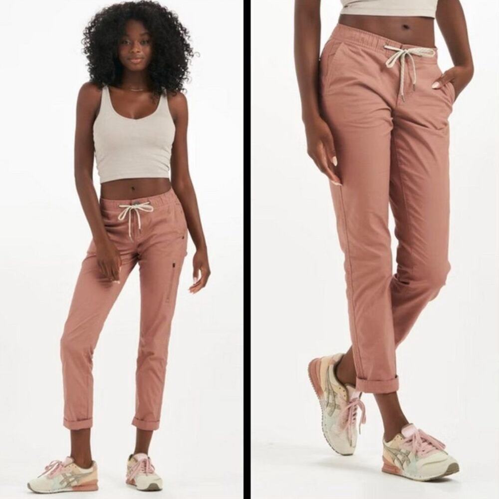 Vuori Women's Brown Drawstring Utility Pants - Picture 4 of 13